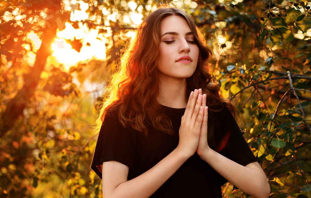 Woman praying