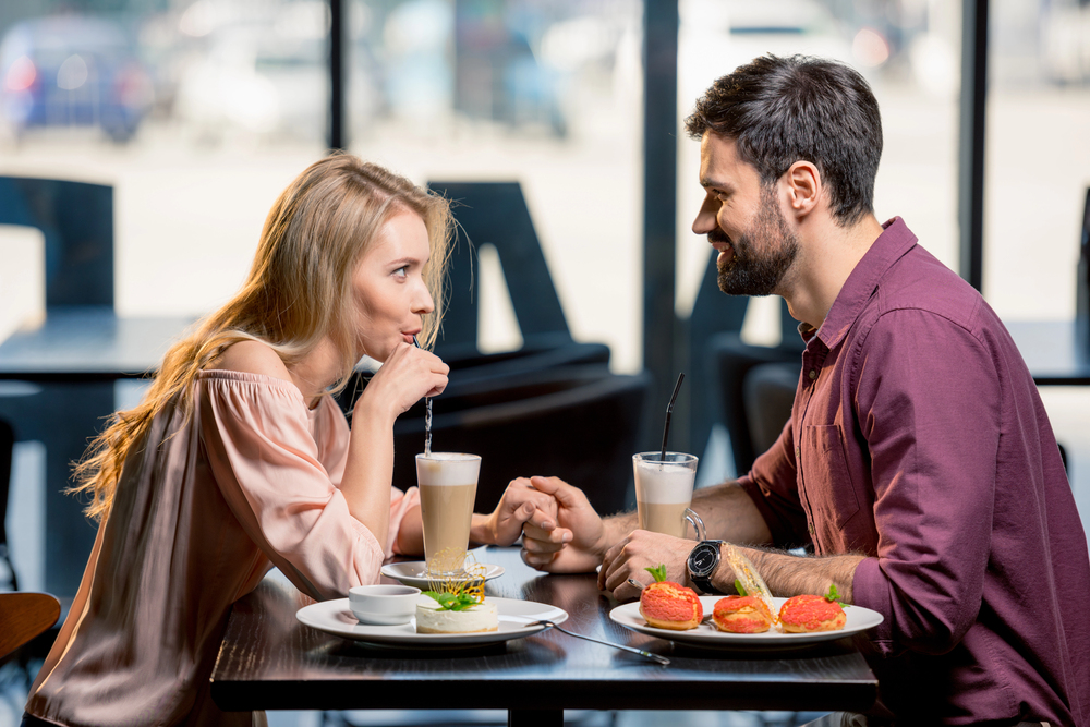 Couple having lunch