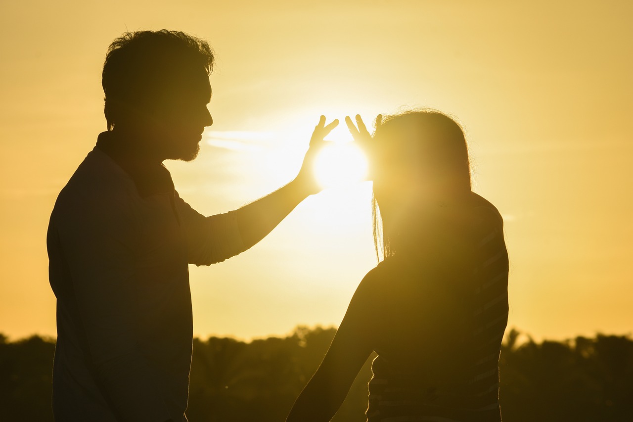 Lovers in the sunset